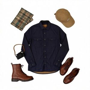 PolarPro Men's Gray Button-Up (L)